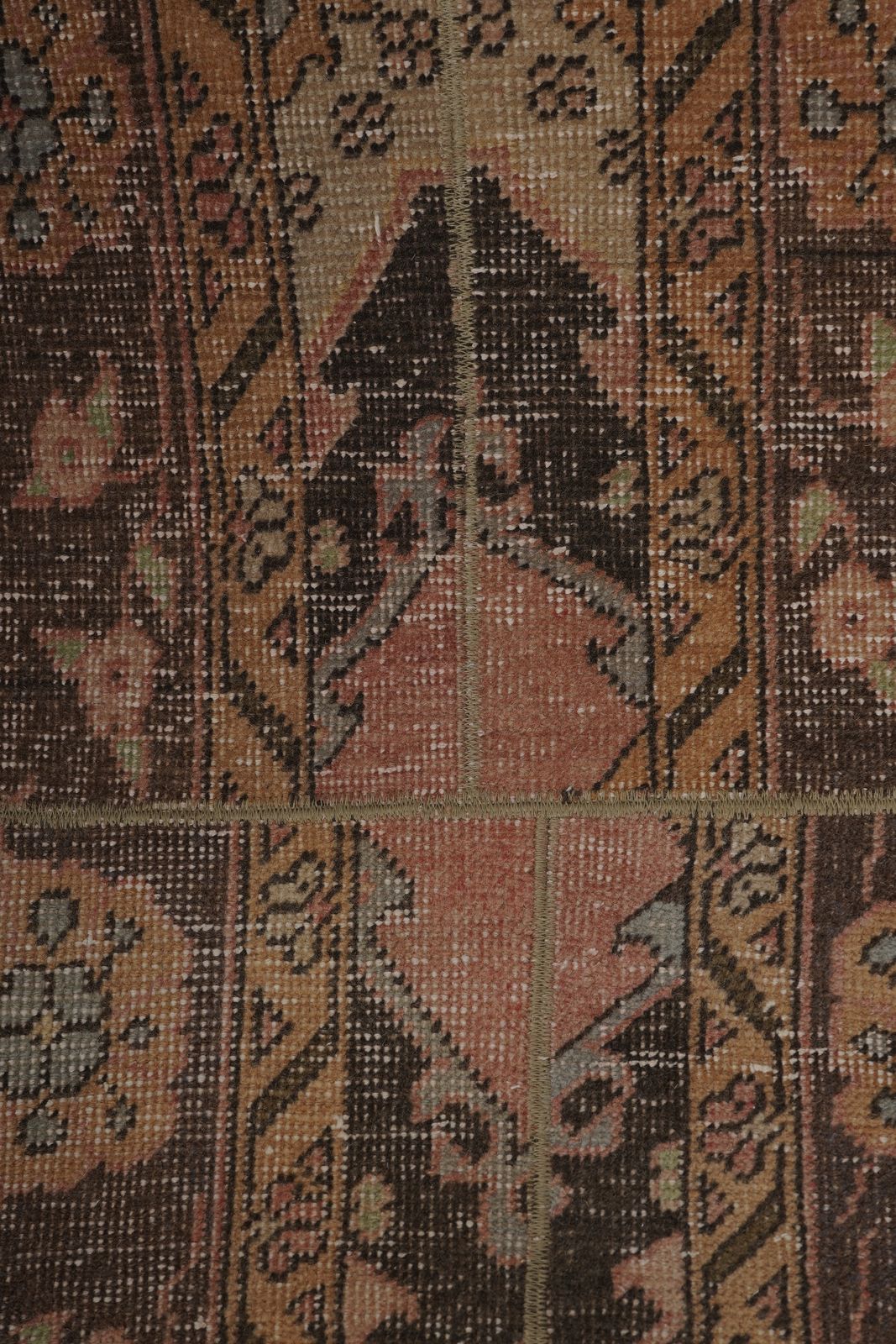 1960s Turkish Oushak Extra Long And Wide Runner   Stair Tread 1'7'' X 20'8'' photo vinterior
