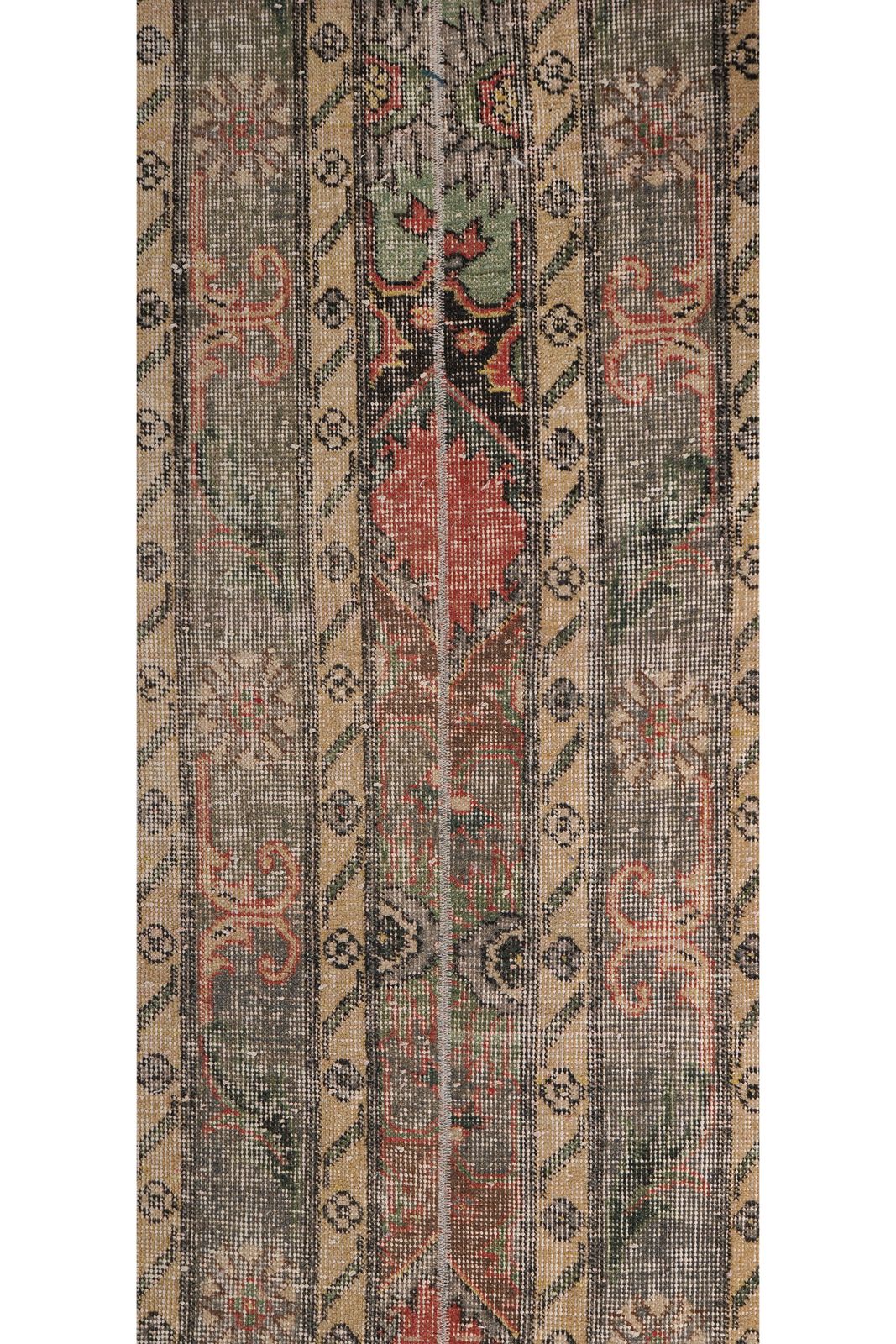 1960s Distressed Extra Long Turkish Runner Rug   Stair Rug 1'7'' X 23'4'' photo vinterior