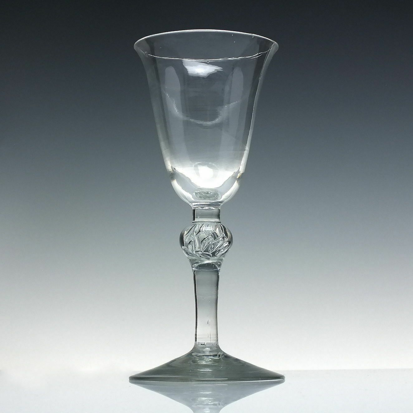 Georgian Balustroid Wine Glass Goblet C1740 photo furniture