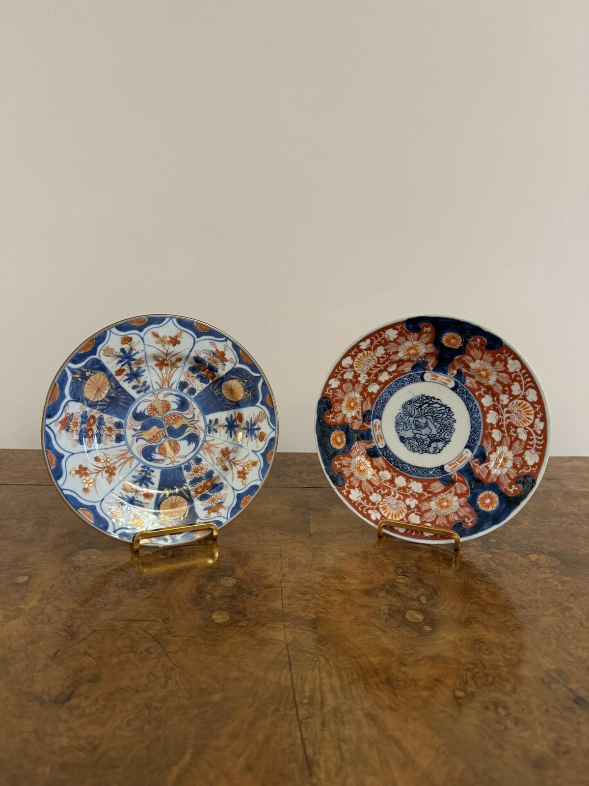 Lovely Collection Of Four Quality Antique Japanese Imari Plates photo Home Decor