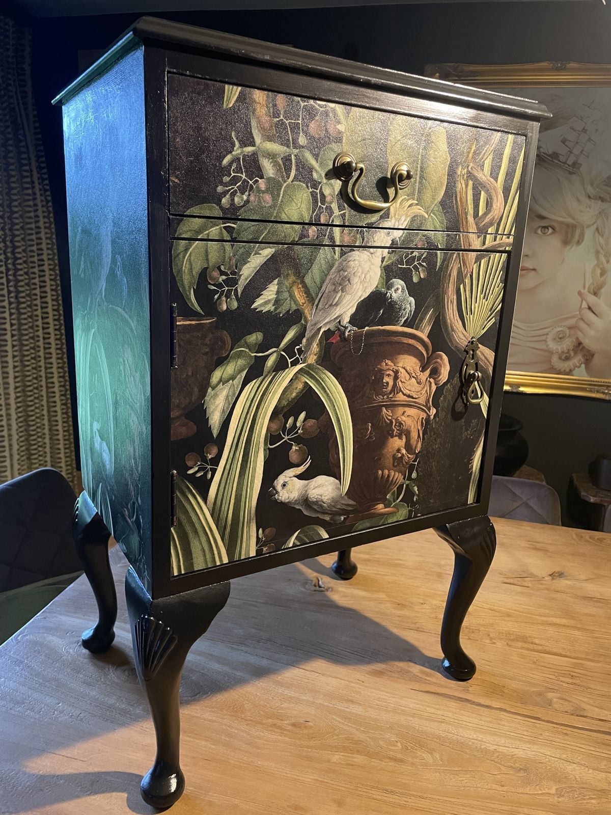 photo furniture Upcycled Cabinet In Mind The Gap Paper