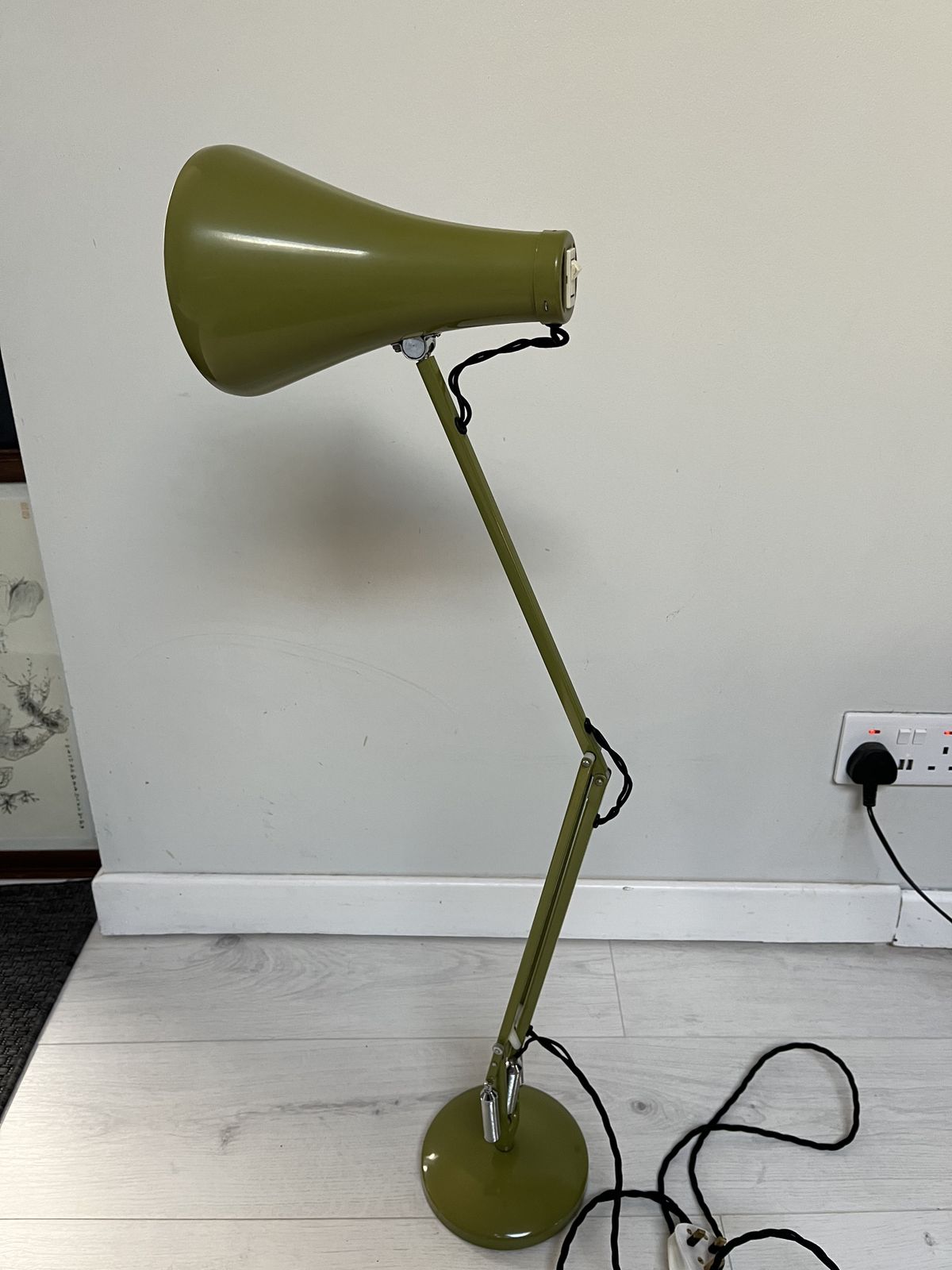Herbert Terry Model 75 Angelpoise Lamp In Rare Green photo buy