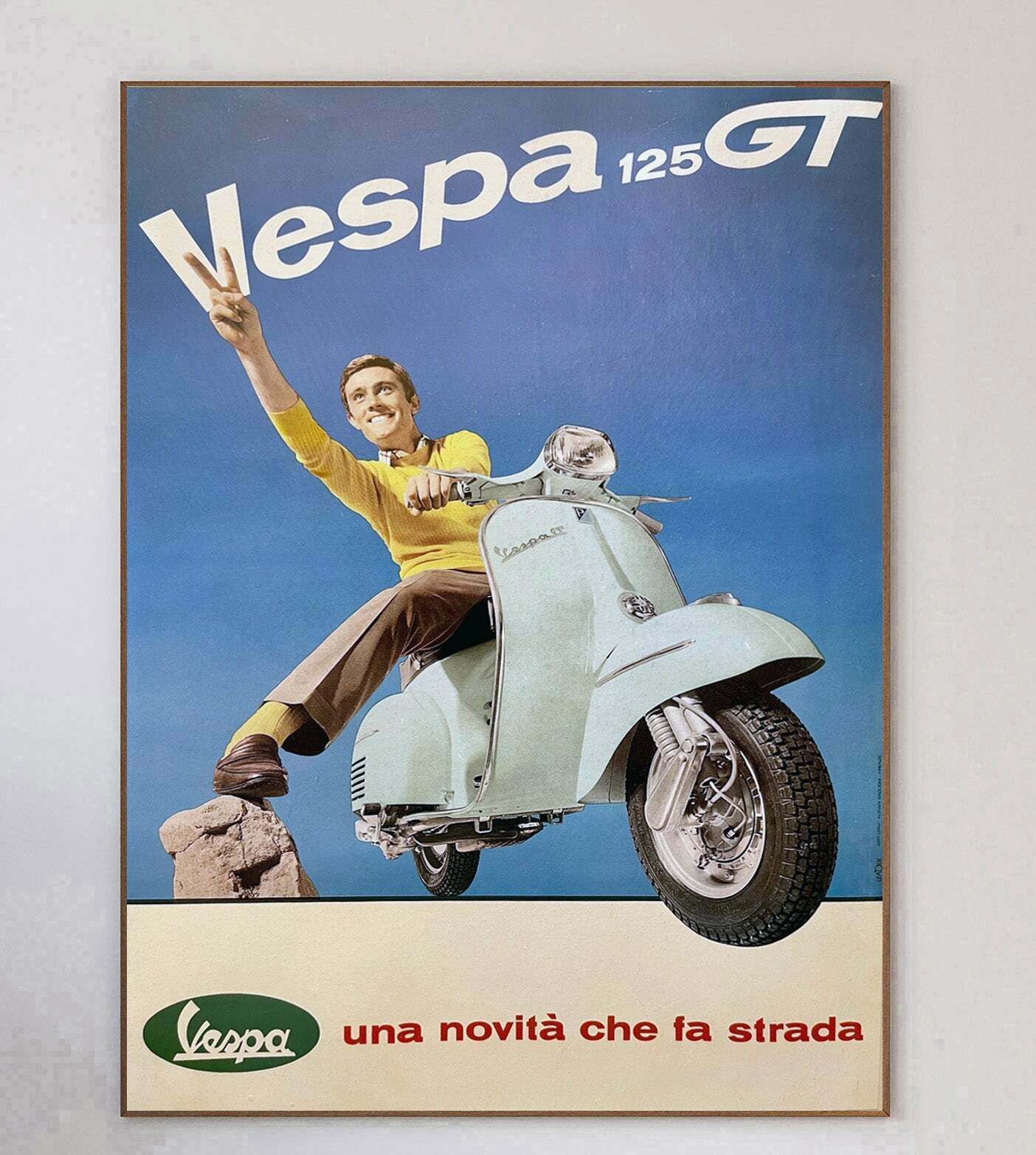 Vespa 125 Gt Original Vintage Poster photo 453.0