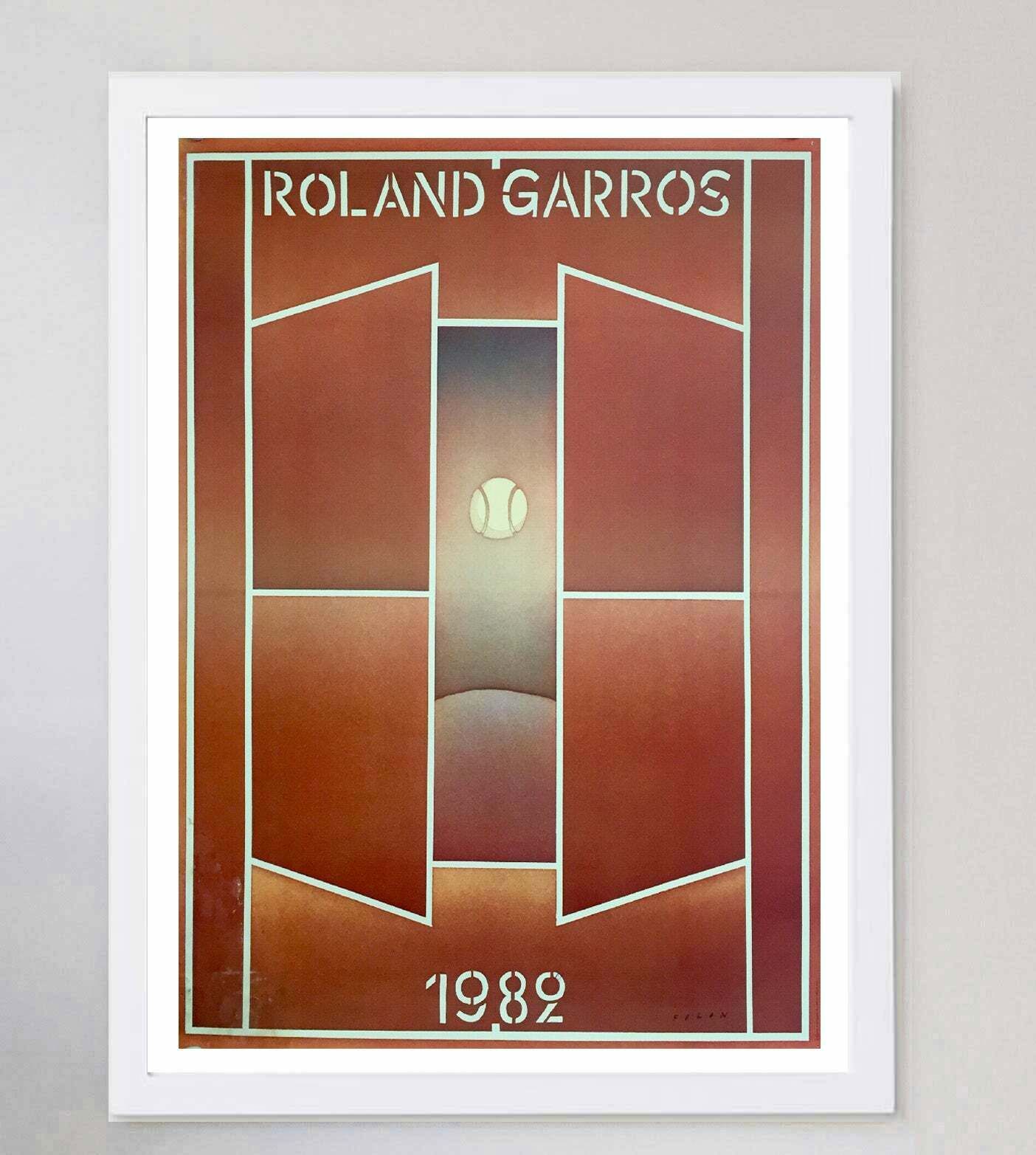 French Open Roland Garros 1982 Original Vintage Poster photo for sale
