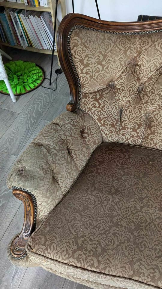 Antique Furniture Rococo Carved Louis Style 3 Seater Sofa photo Furniture
