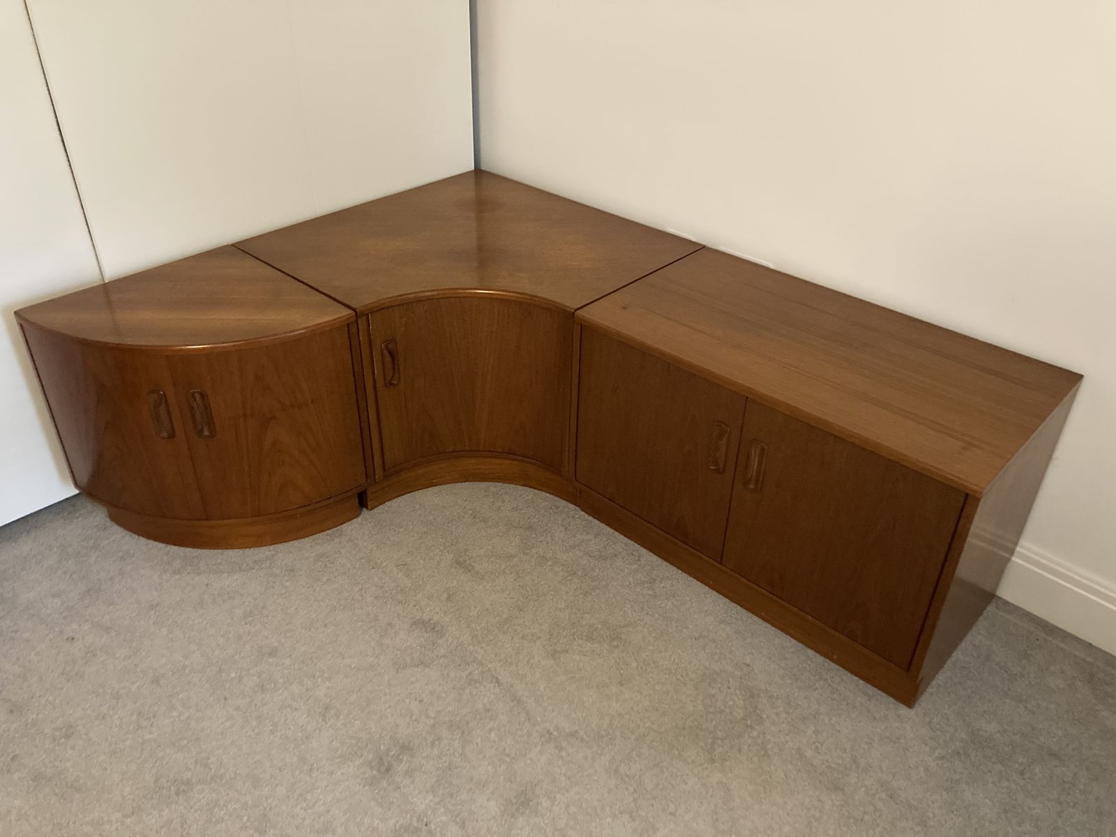 G Plan Fresco Corner Units (3 Parts) Mid Century Teak