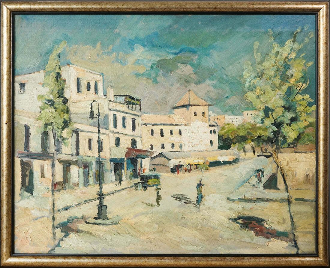 Impressionistisch Stadsgezicht, Ca. Jaren 1950 photo furniture