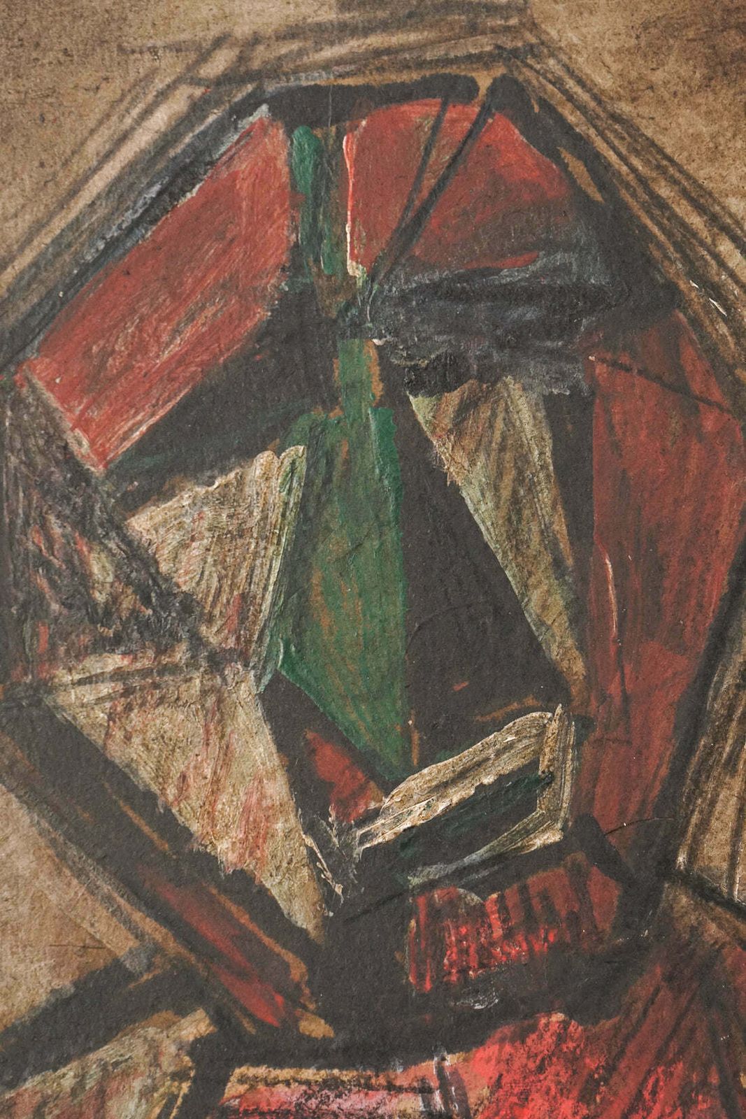 A Cubist Style Portrait, 1920s photo furniture