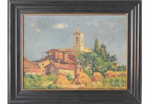 'Sant Andreu De Salou'   Landscape With Village In Golden Light photo furniture