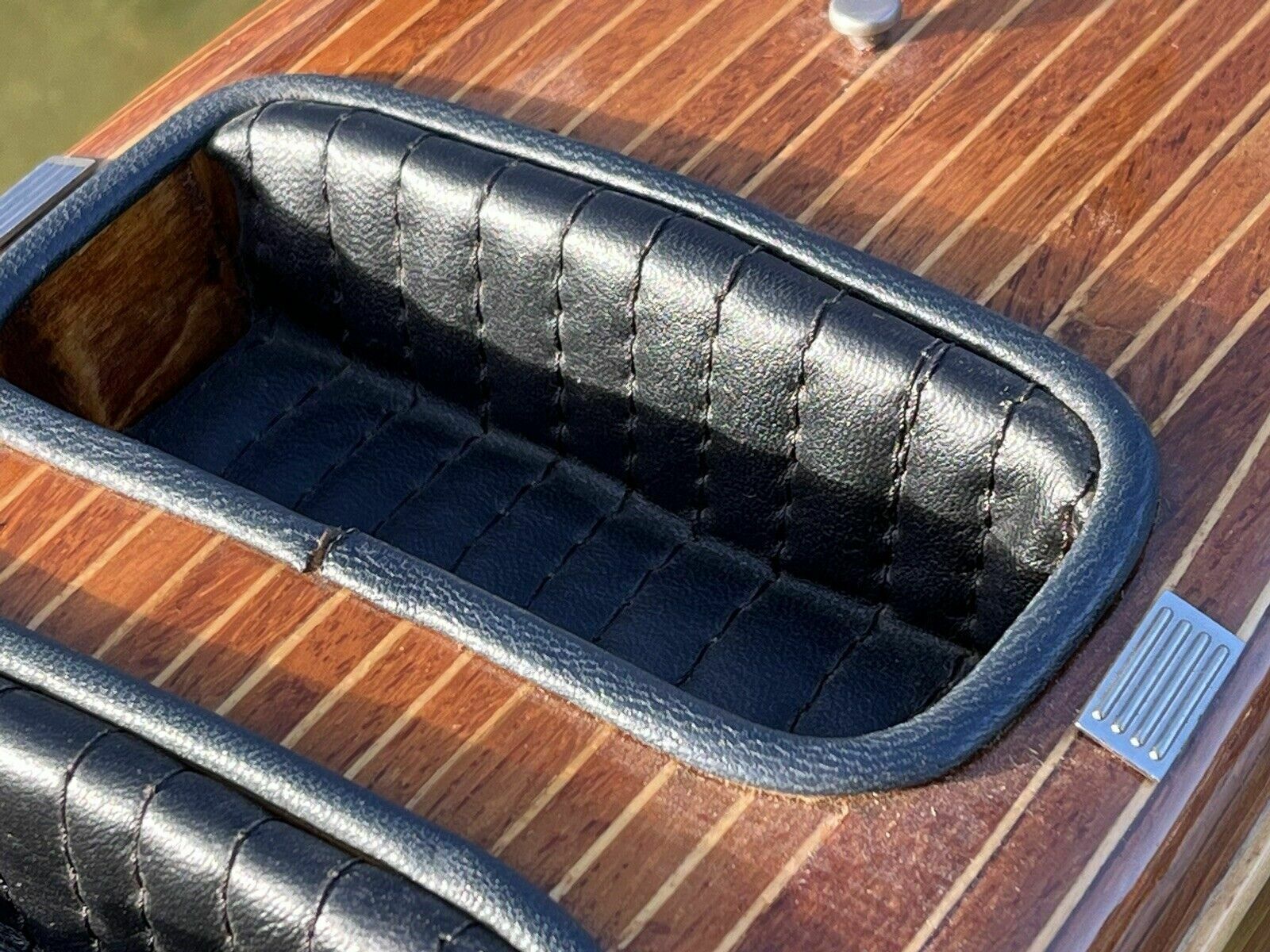 Large Highly Detailed Wooden Model Of A Motor Boat photo 383.0