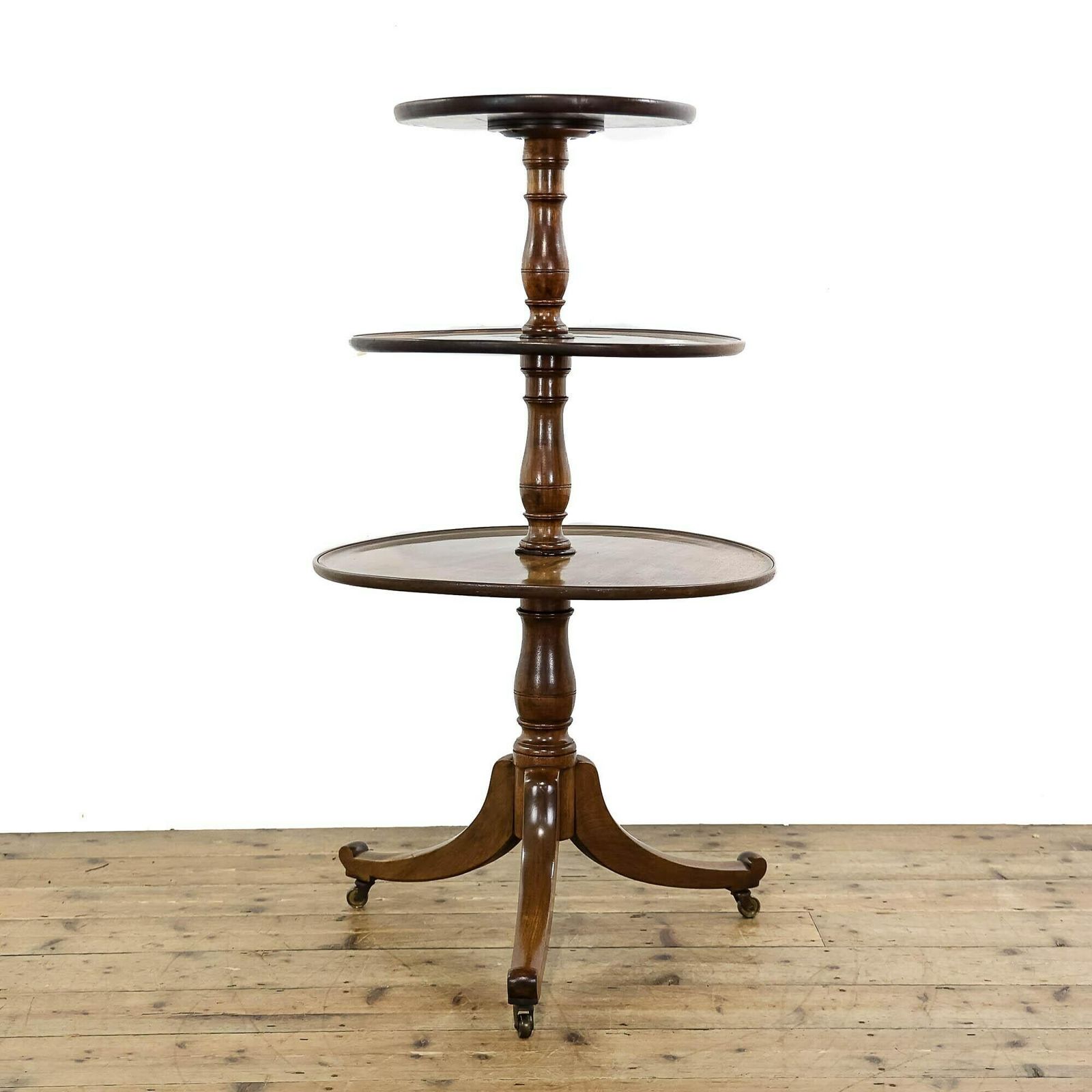 Antique Victorian Mahogany Dumb Waiter Stand photo furniture