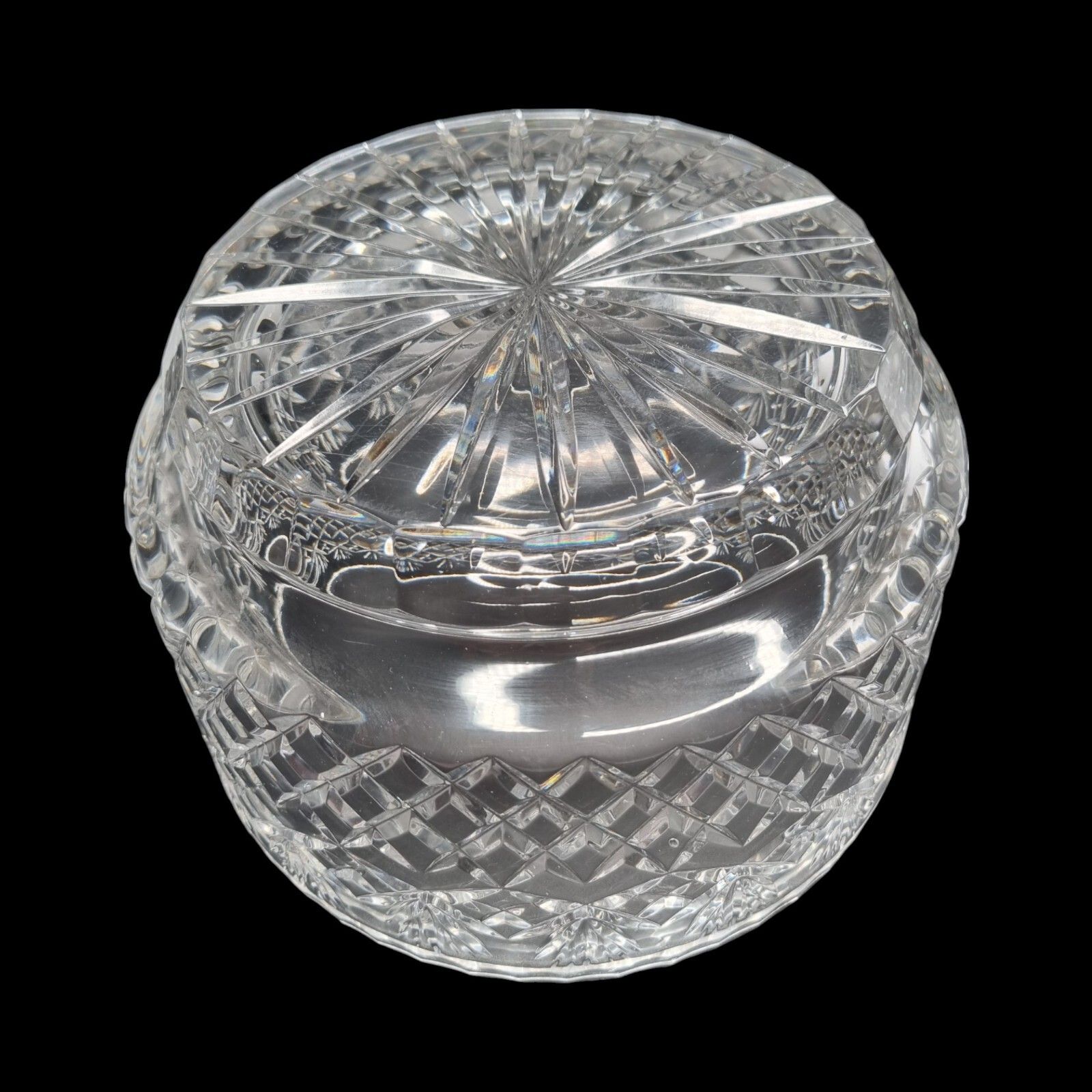 Vintage Waterford Cut Crystal Glass Bowl Fruit Dessert Bowl photo vintage