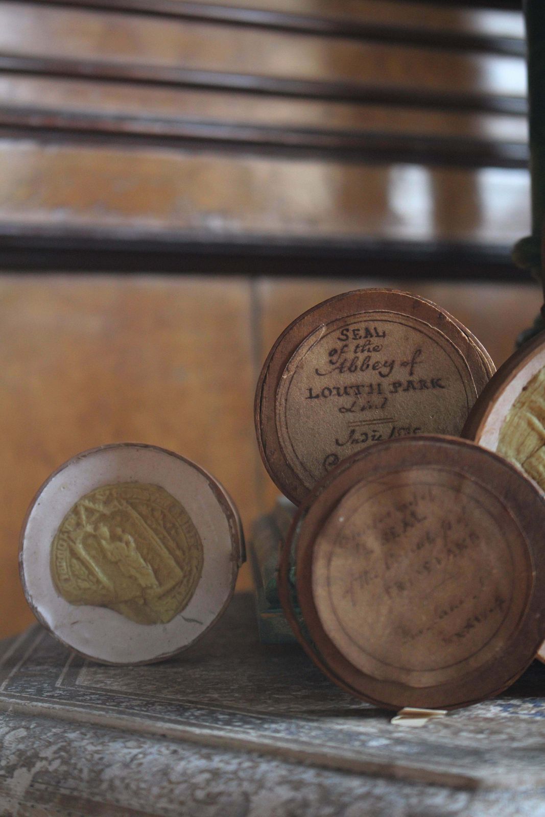 Home Decor Collection Of Late 18th Century English Wax & Plaster Abbey & College Seals photo