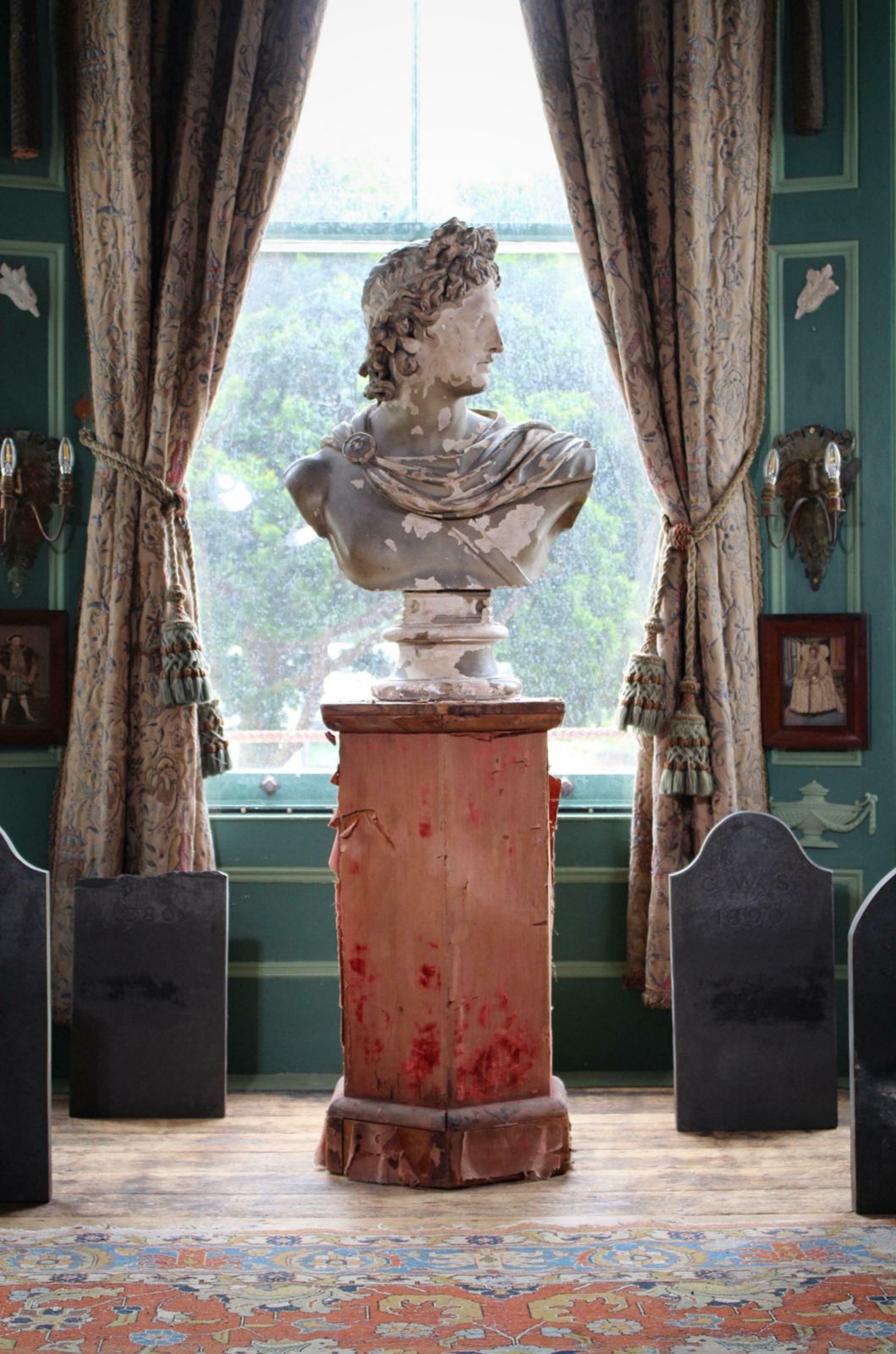 19th C Classical Plaster Bust Apollo By Louis Brugiotti London Grand Tour photo furniture