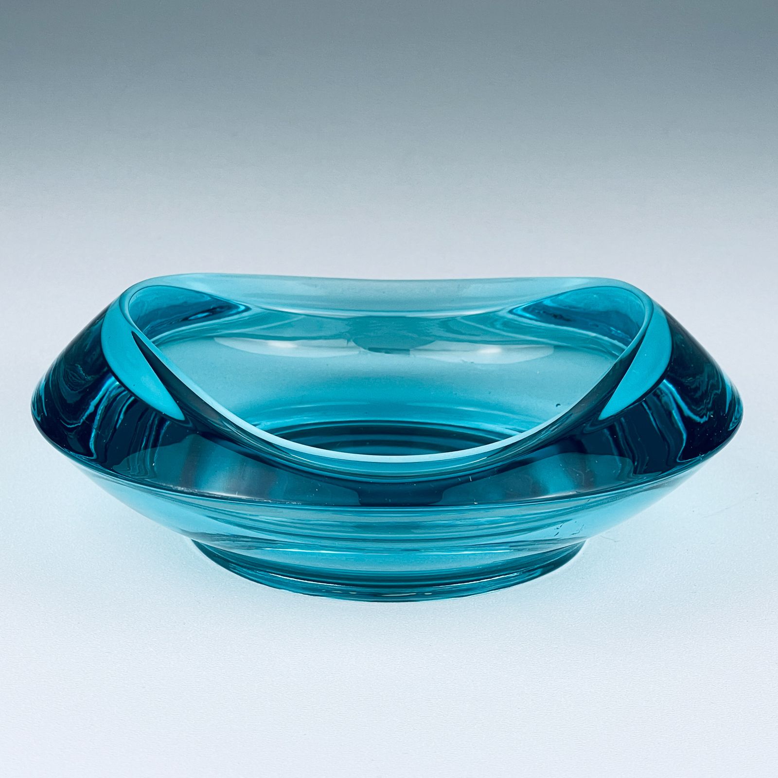 Bohemian Glass Ashtray By Rudolf Jurnikl For Union Sklo, Rozice, Czech, 1962 photo Home Decor