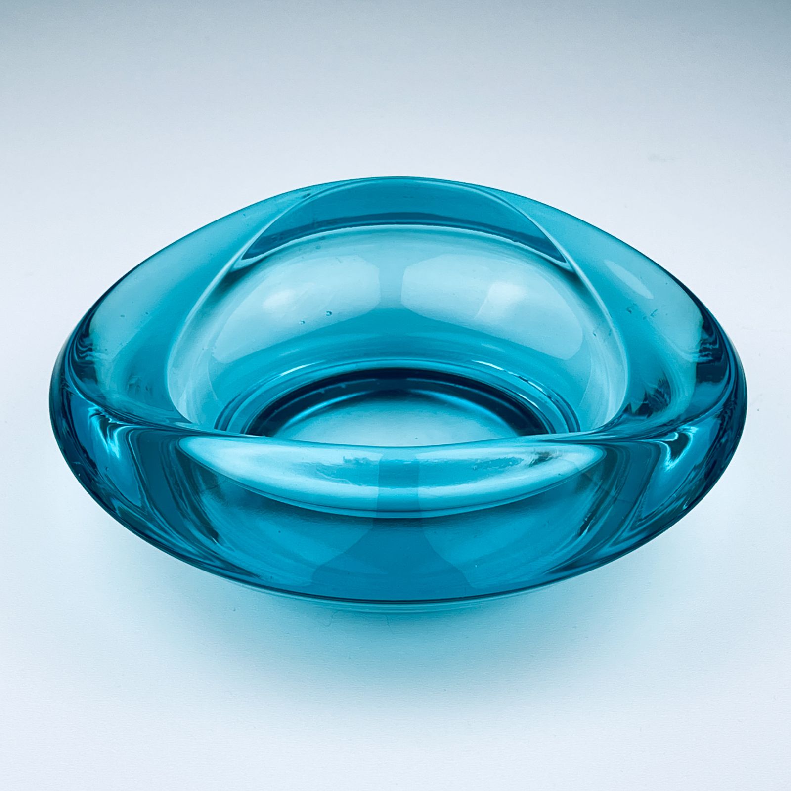 photo furniture Bohemian Glass Ashtray By Rudolf Jurnikl For Union Sklo, Rozice, Czech, 1962