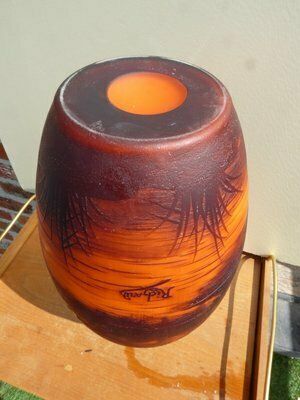 Large Glass Vase With Landscape By Richard For Loetz photo buy