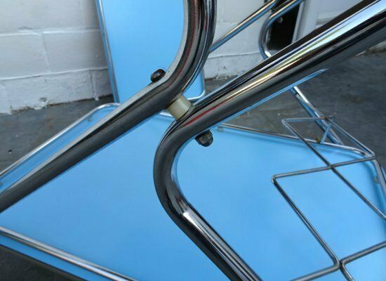 photo furniture Trolley Bar Cart With Removeable Serving Tray From Torck, Belgium, 1960s