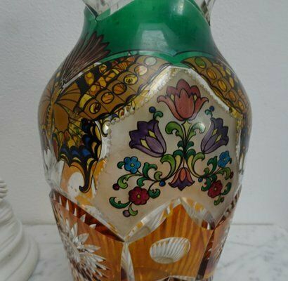 Czech Art Nouveau Bohemian Haida Vase Attributed To H. Pautsch, 1890s photo for sale