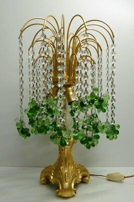 Waterfall Murano Table Lamp In Glass And Bronze, 1970s photo Lighting