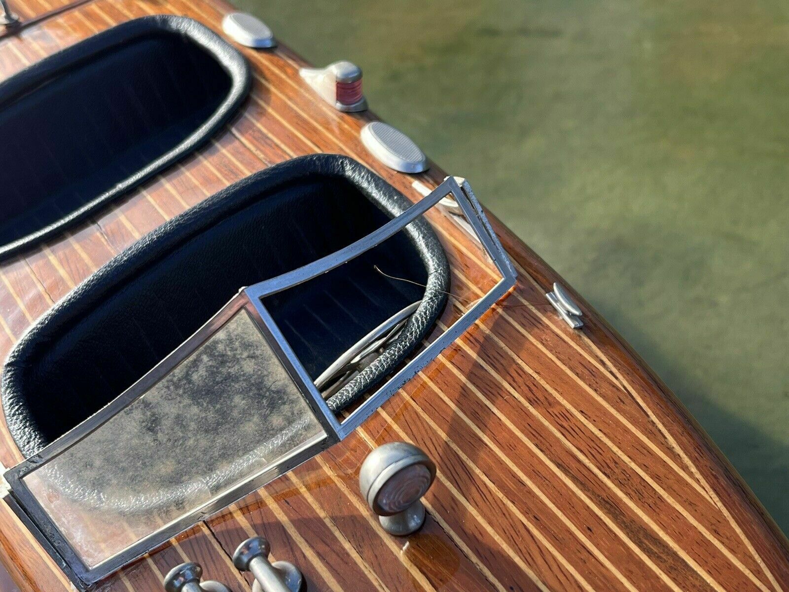 Large Highly Detailed Wooden Model Of A Boat photo vinterior
