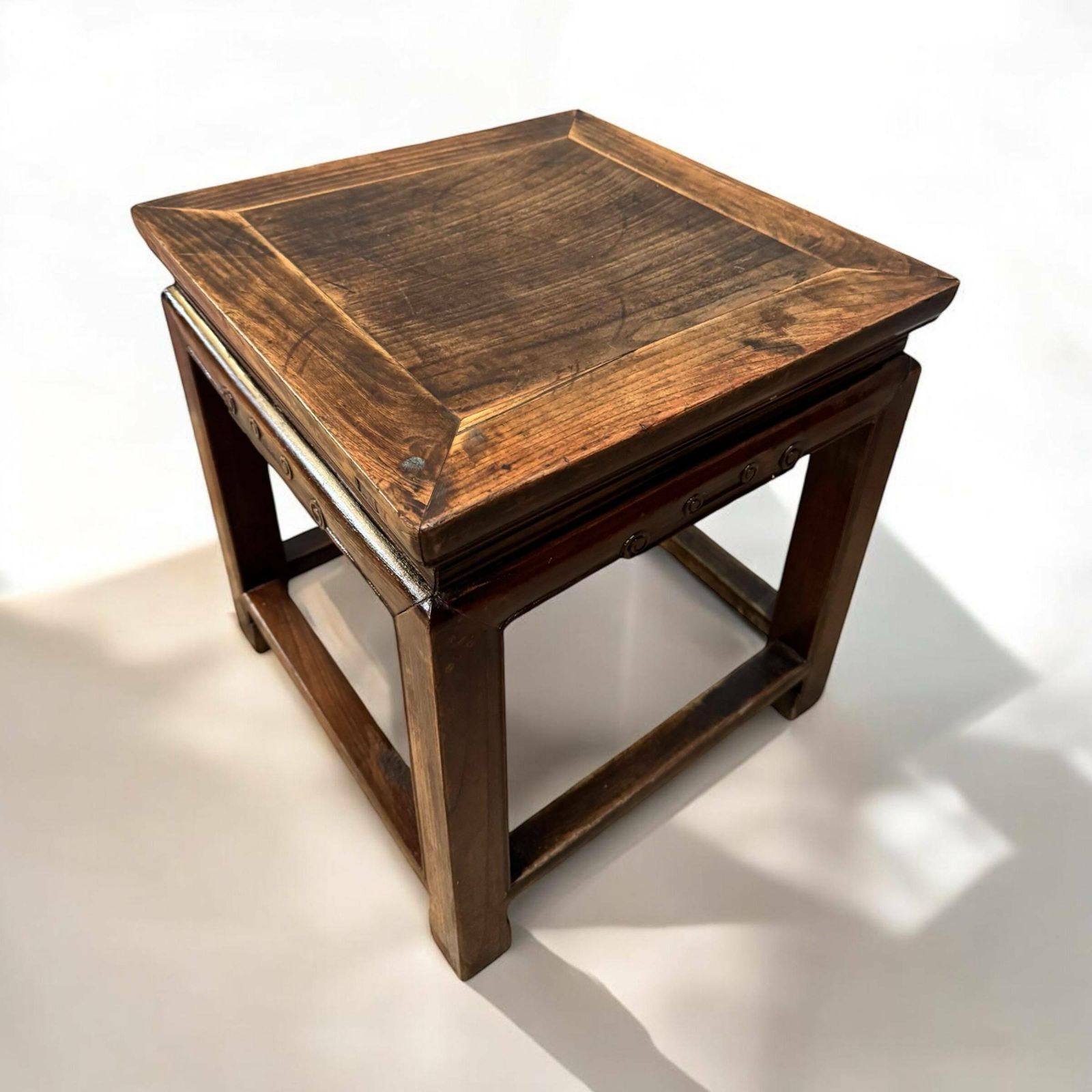 Antique Chinese Elm Side Table / 19th Century
