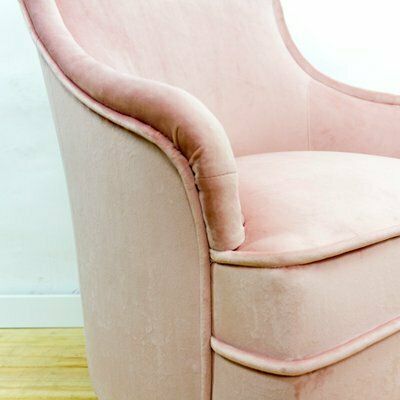 photo vinterior Mid Century Fabric And Wood Armchair, 1950s