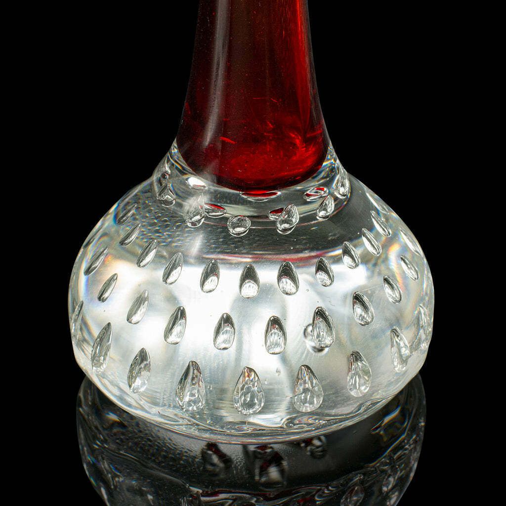 photo for sale Small Vintage Scandinavian Posy Vase, Danish, Art Glass, Flower Sleeve, C.1970