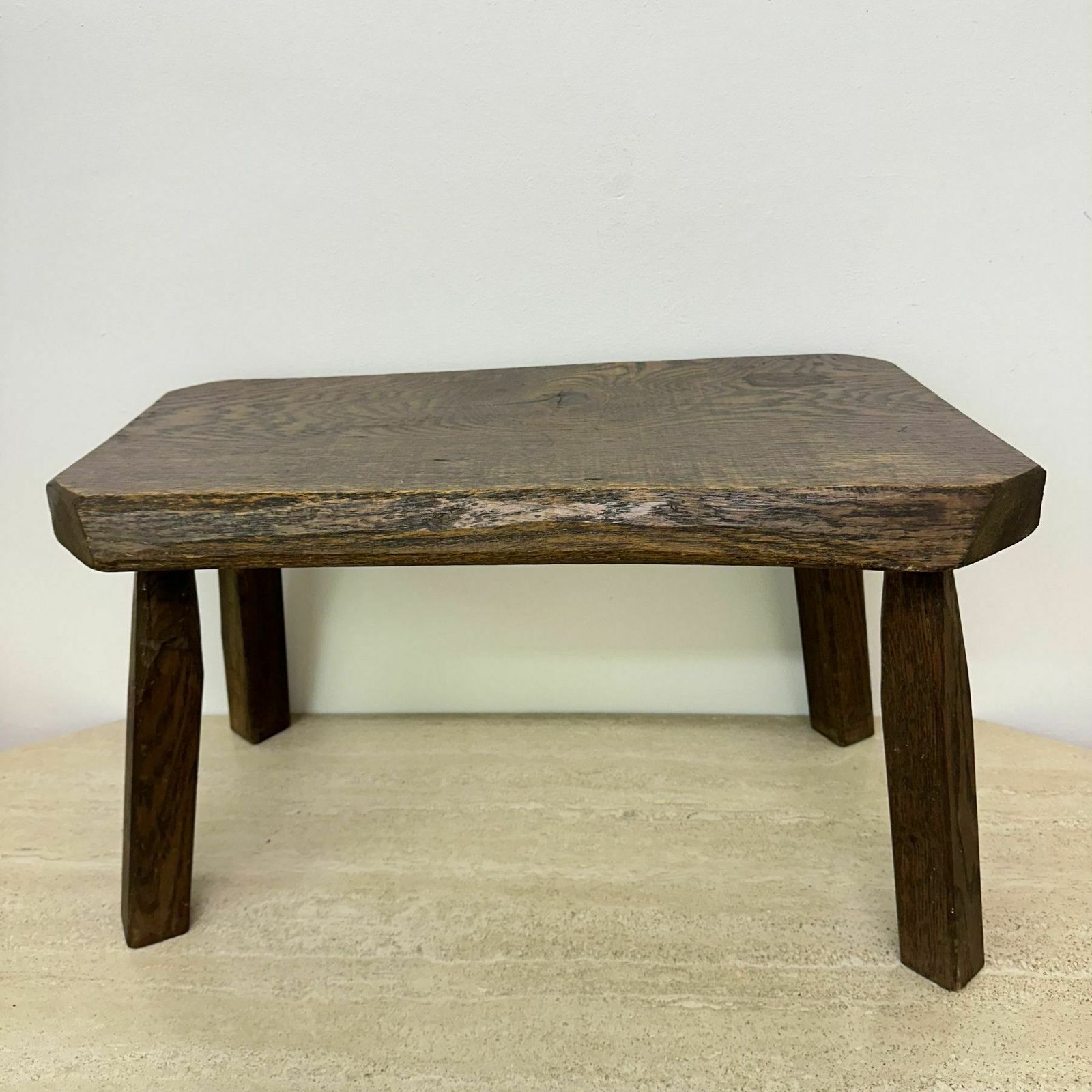 Brutalistisch Massief Eiken Bijzettafel, Jaren 1970 photo furniture