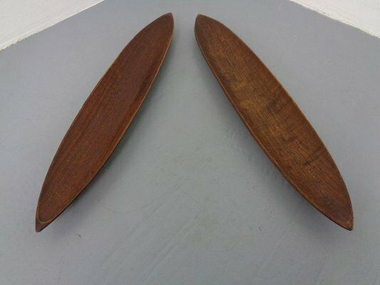 Large Italian Wooden Bowls By Fulgenzi, 1960s, Set Of 2 photo 232.0