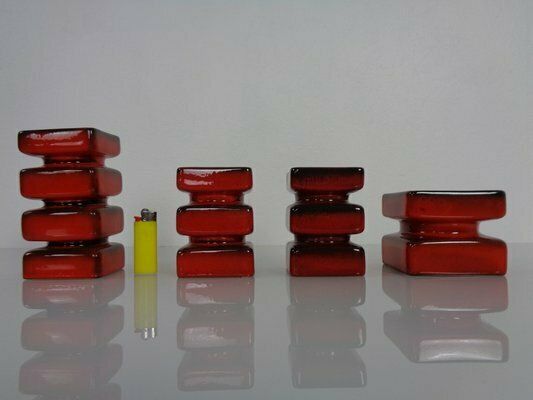 Ceramic Vases By Cari Zalloni For Steuler Keramik, 1970s, Set Of 4 photo for sale