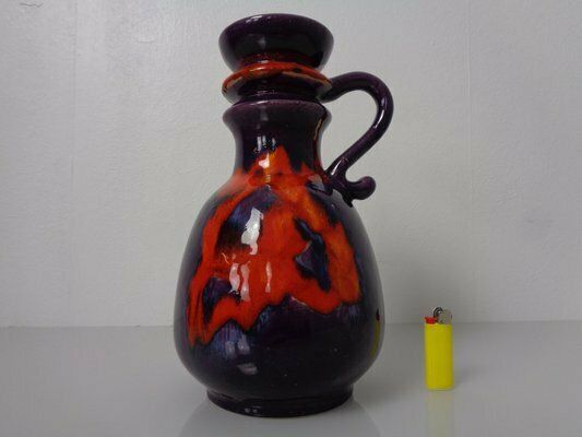 Pop Art Lava Ceramic Vase By Walter Gerhards, Germany, 1970s photo for sale