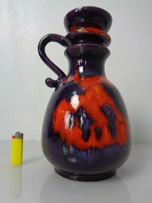 Pop Art Lava Ceramic Vase By Walter Gerhards, Germany, 1970s photo Home Decor