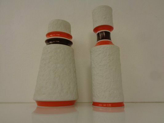 Space Age Op Art Vases From Royal Kpm, 1960s, Set Of 2 photo 149.0