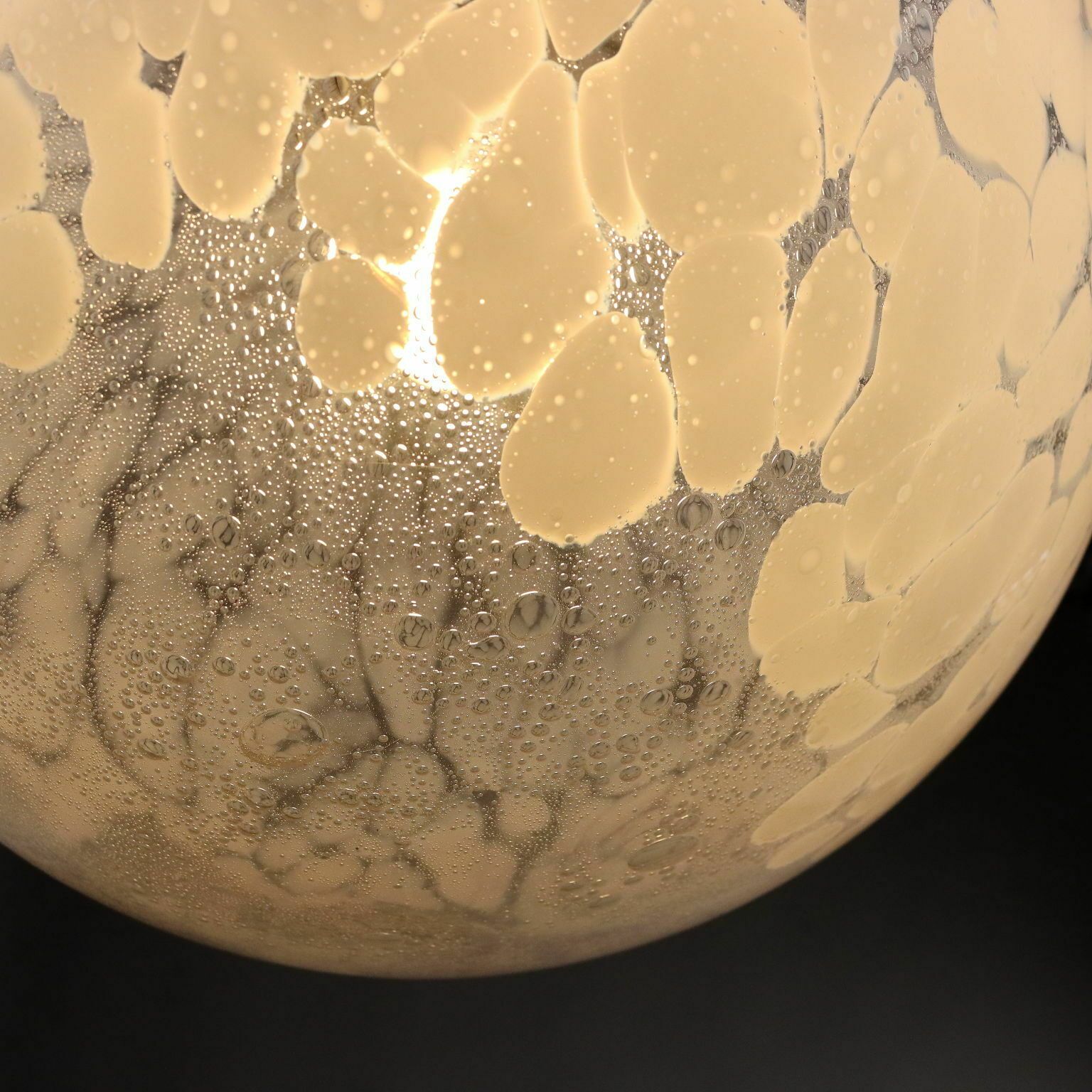 Vintage Ceiling Lamp Metal Blown Glass Italy 1960s 1970s photo vinterior