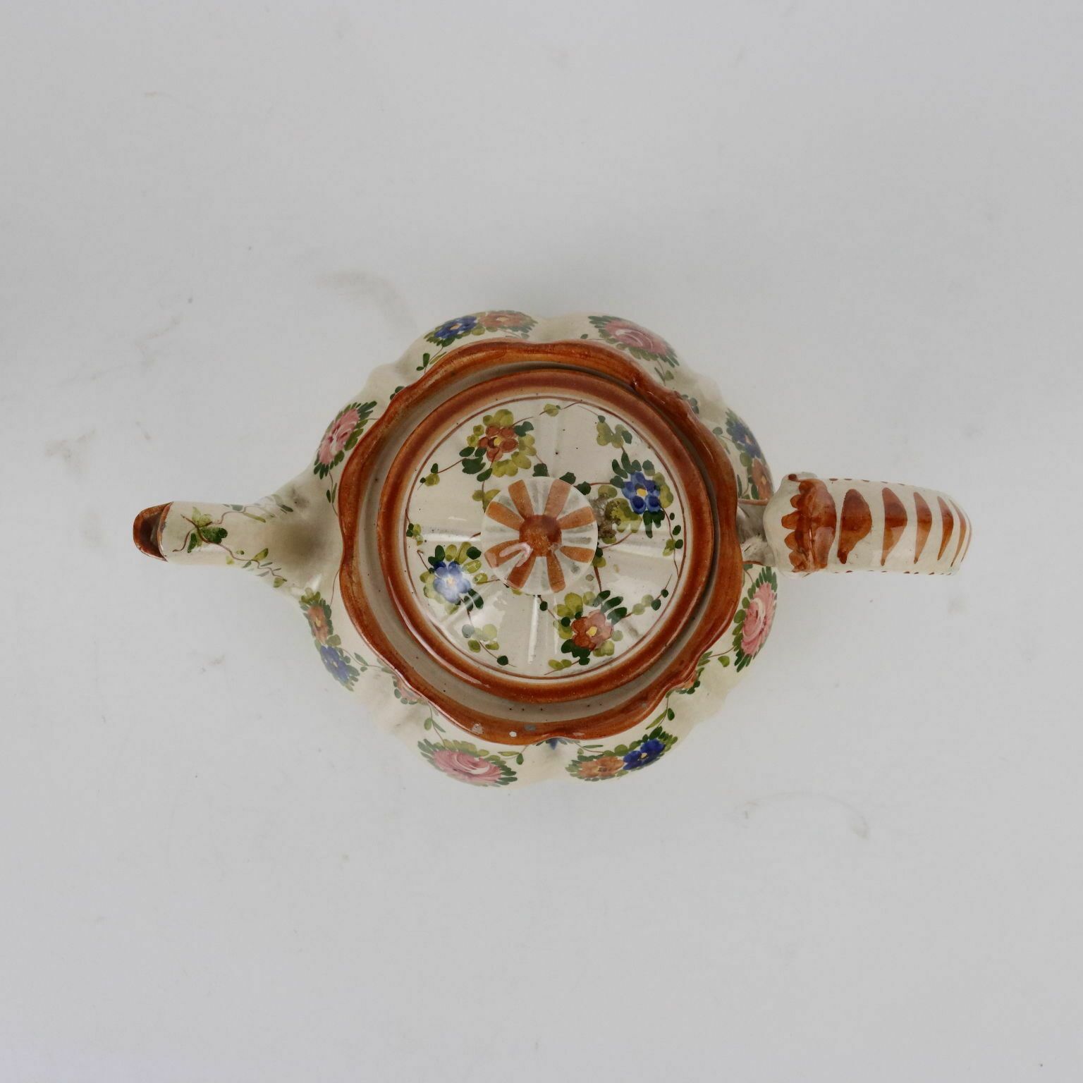Antique Tea Set Majolica Maria Balossi Italy XX Century photo vintage