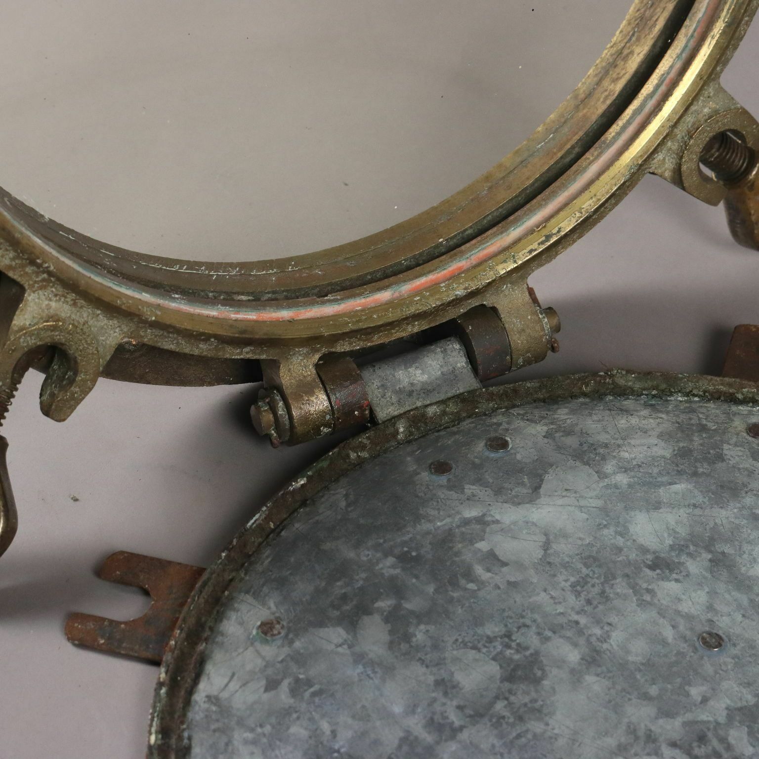 Antique Ship Porthole Iron Europe XX Century photo Home Decor