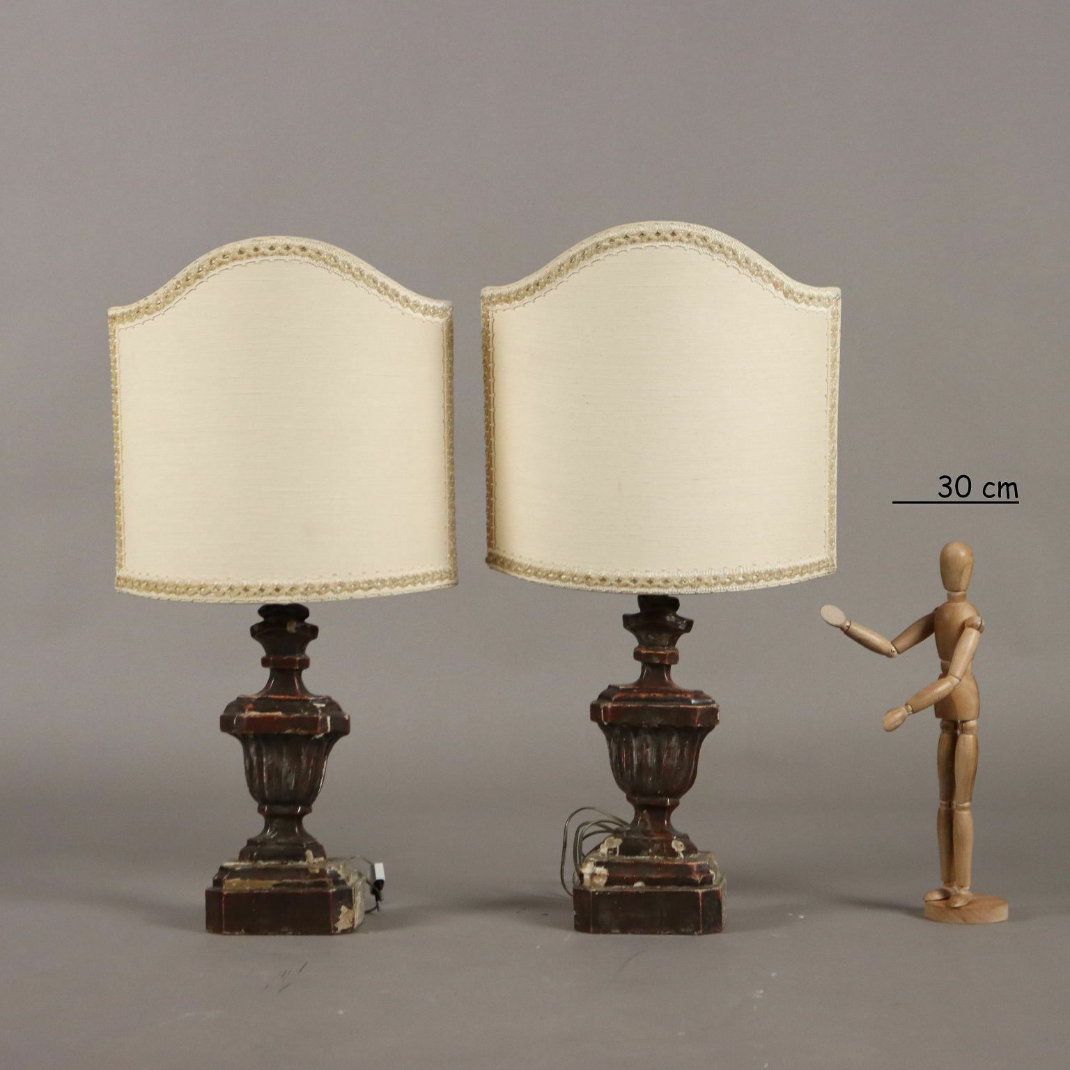 Antique Vases For Lights Bas Relief Linden XIX Century photo furniture