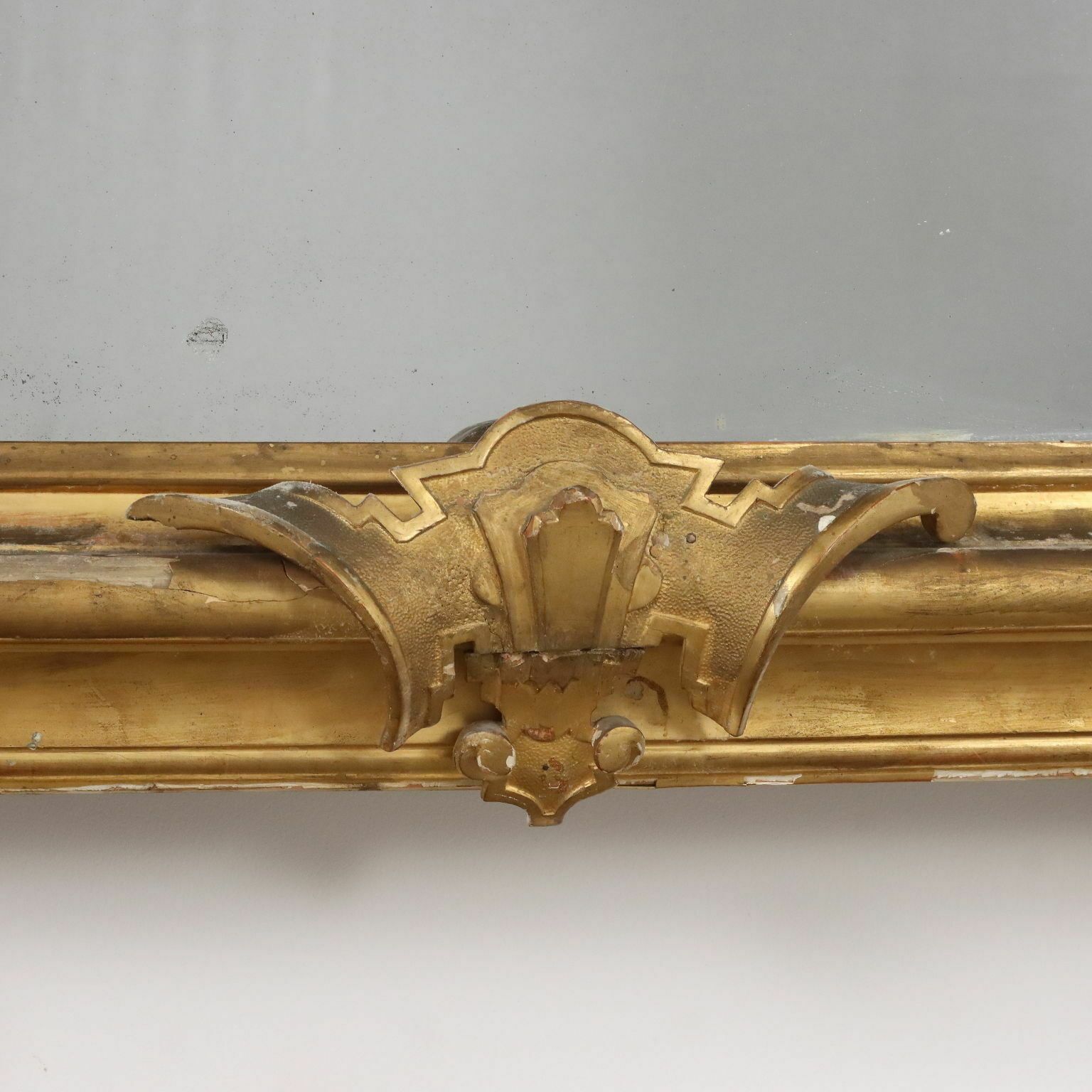 photo for sale Antique Mirror Umbertino Swiss Pine Italy XIX Century