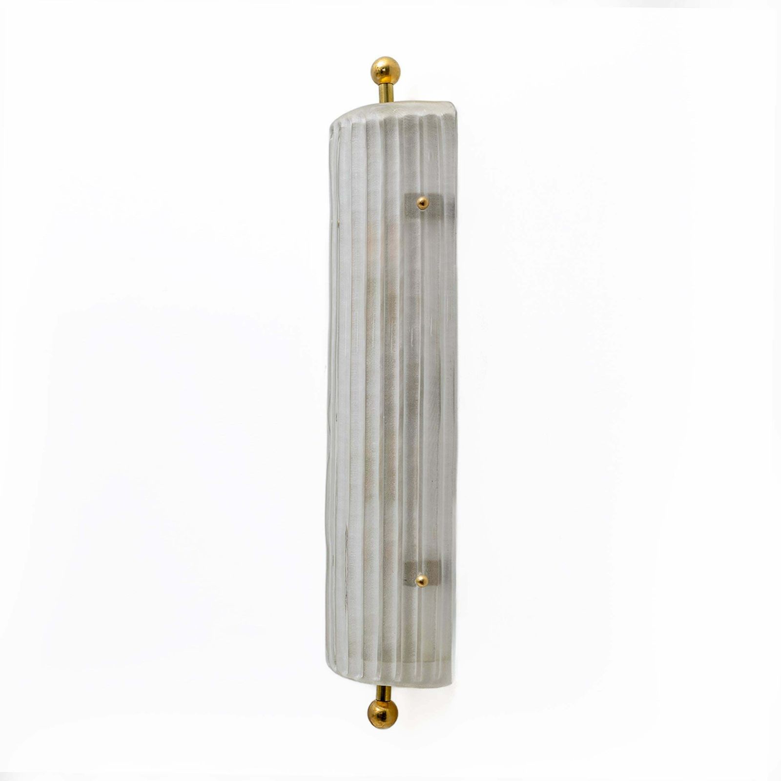 Pair Of Art Dèco Style Italian Murano Glass And Brass Sconces photo furniture