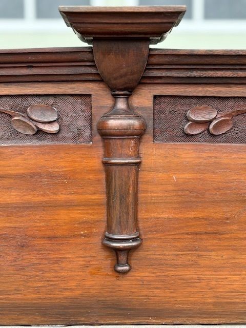 Rare Victorian Mirror Backed Mantel | Hand Carved Detail | Large Statement Piece photo 495.0