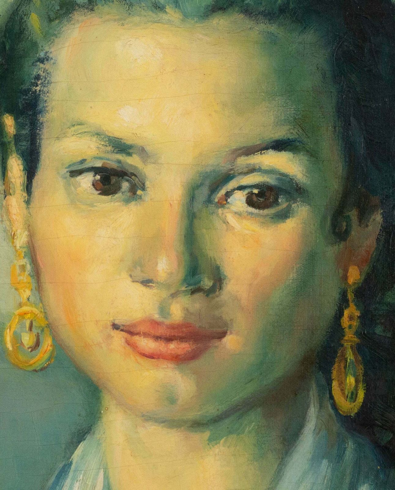 "Gipsy Rosario" Uit Montjuich – José Lamuño – Ingelijst Olieverfschilderij Op Doek photo vinterior