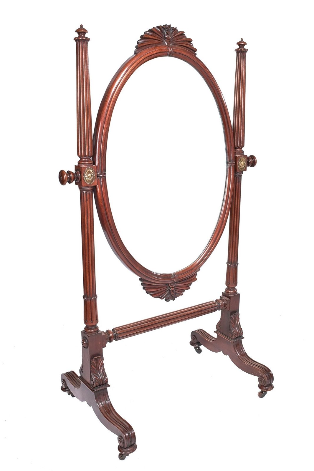 American Philadelphia Empire Cheval Mirror C1825