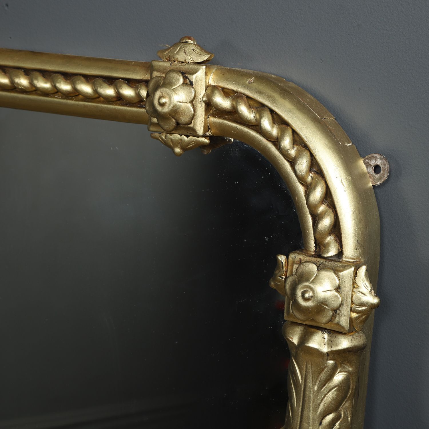 3650.0 Large 5ft English Regency / William IV Carved Gilt Wall Hanging Overmantle / Overmantel / Mantelpiece Mirror (Circa 1835) photo
