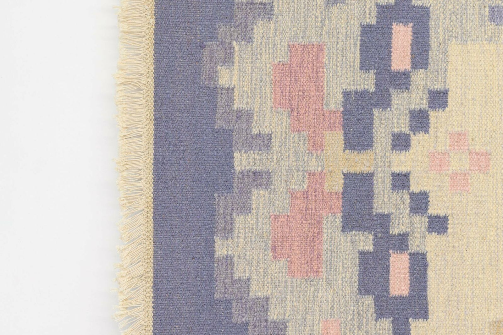 Large Vintage Swedish Kilim, 1960s photo Textiles