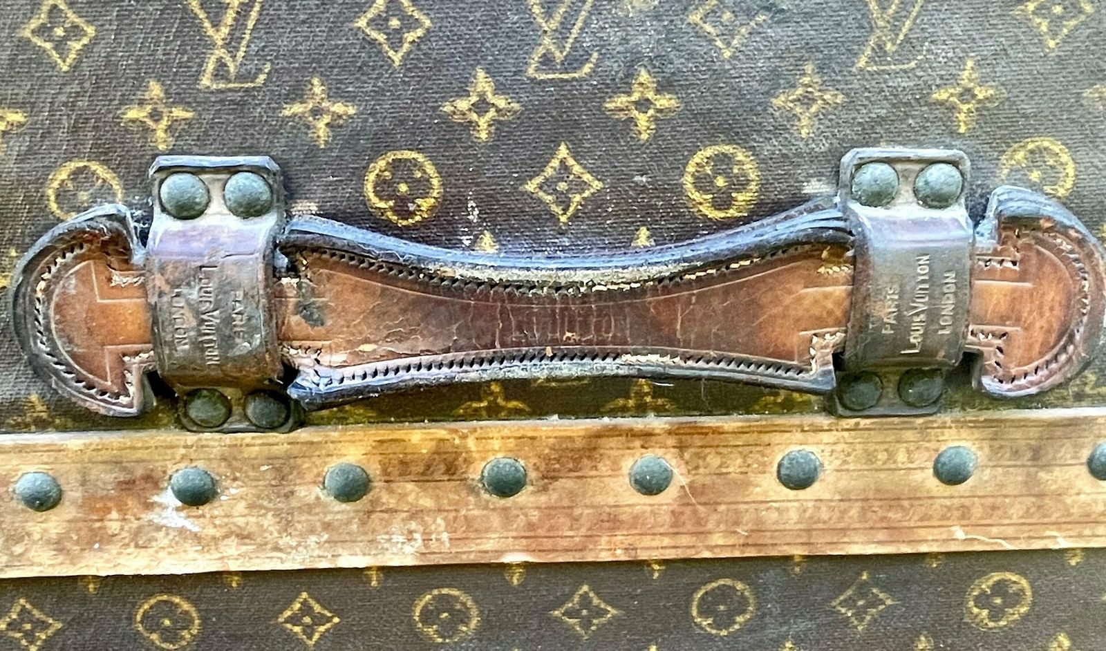Antique Trunk In Lv Monogram Canvas From Louis Vuitton, France, 1924 photo buy