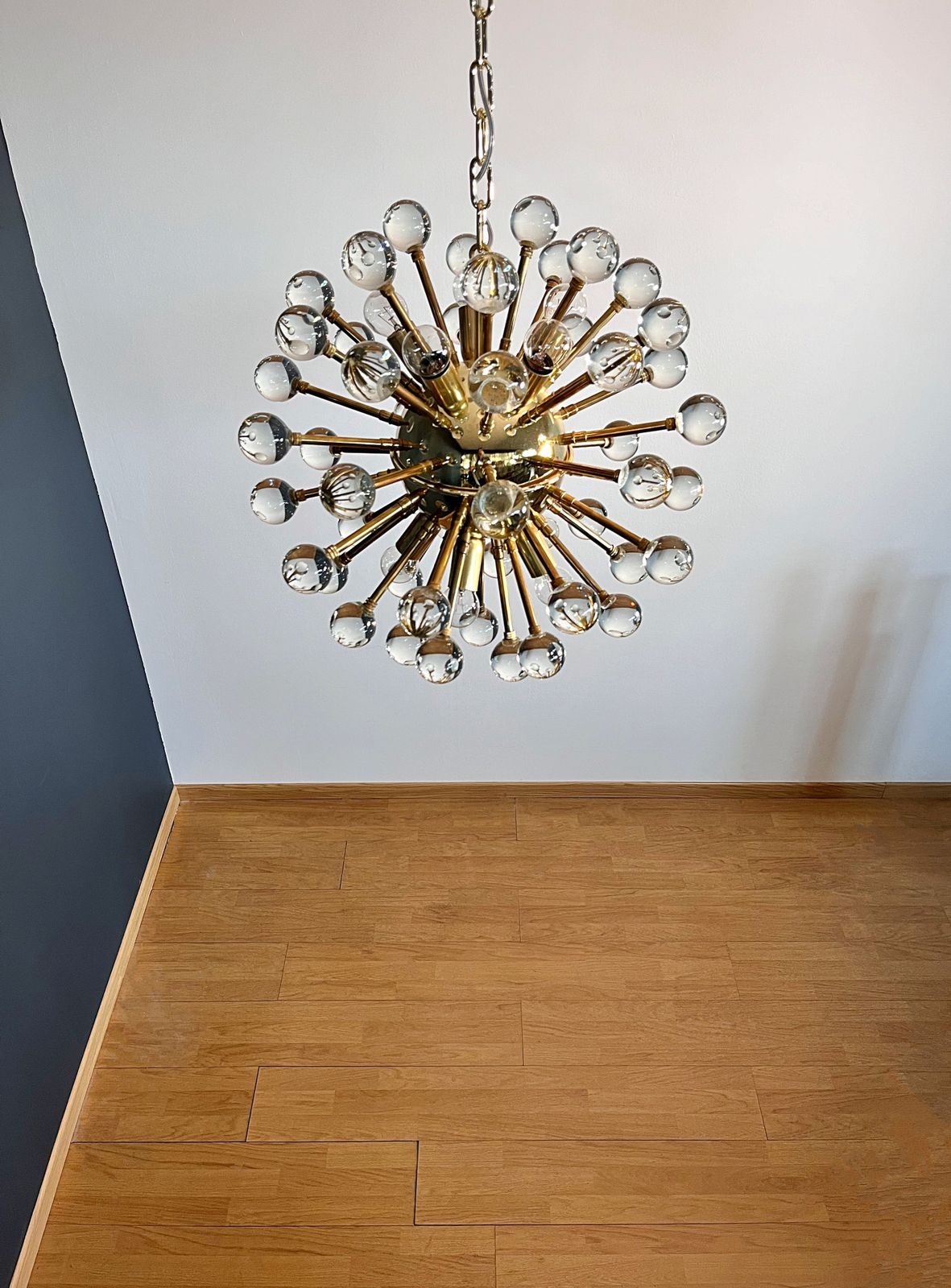Spectacular Murano Clear Glass Sputnik Chandelier   51 Glasses photo buy