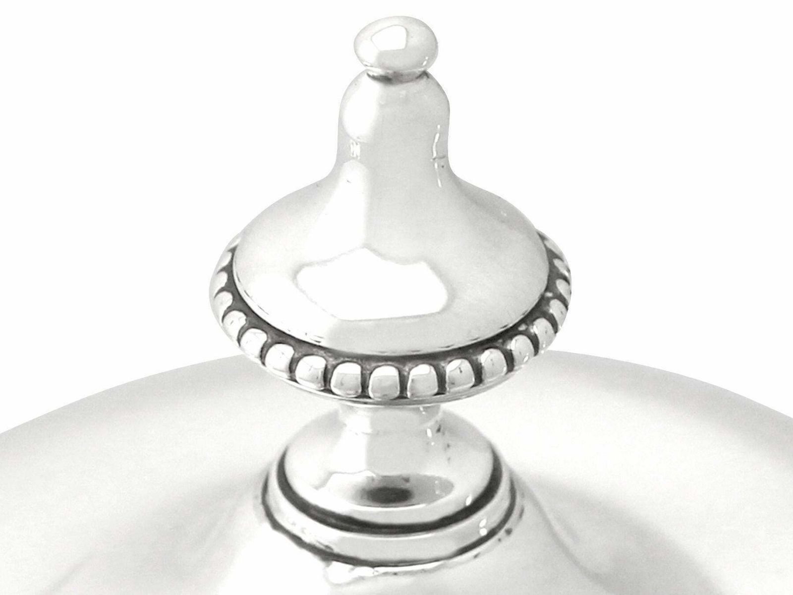 19th Century Antique Victorian Glass And Sterling Silver Mounted Claret Jug photo vintage