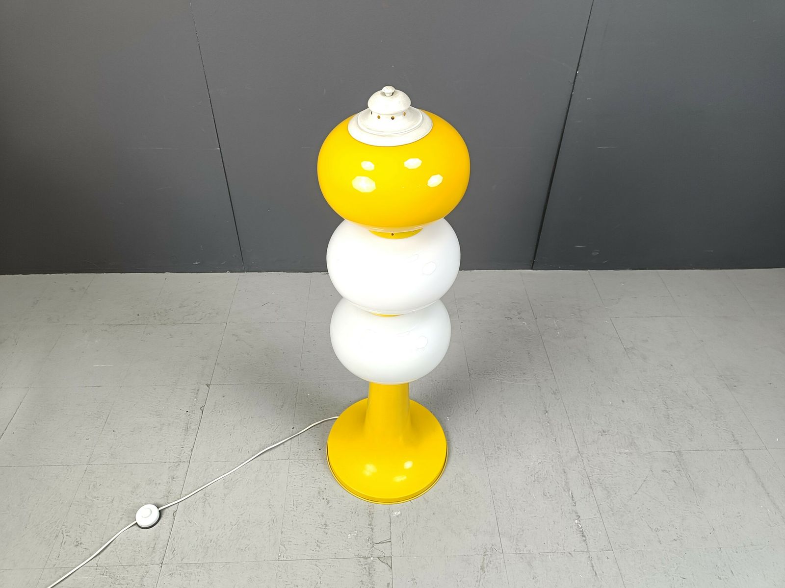 Mid Century Italian Glass Floor Lamp, 1960s photo buy