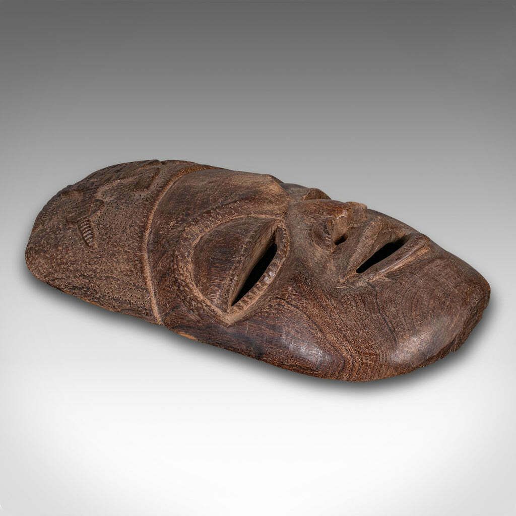 photo furniture Large Vintage Display Mask, African, Ironwood, Hand Carved, Ceremonial, Tribal